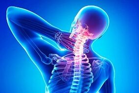 dor nas costas como síntoma da osteocondrose
