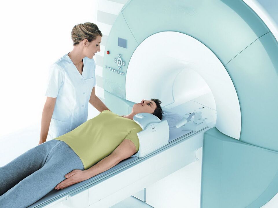 Resonancia magnética para diagnosticar osteocondrose